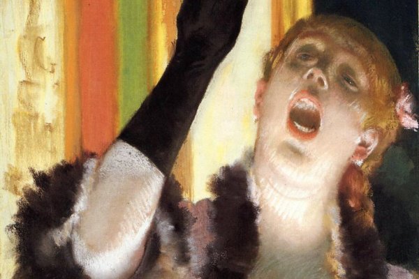 la cantante con el guante - Edgar Degas