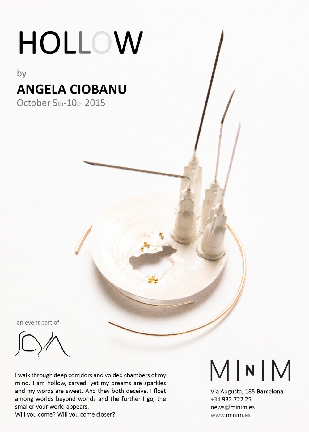 Exposición de joyas de Angela Ciobanu