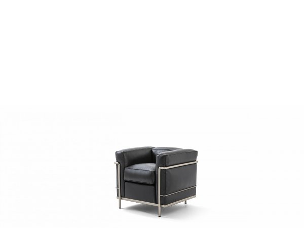 002 LC2 FAUTEUIL GRAND CONFORT DURABLE - Le Corbusier, Pierre Jeanneret, Charlotte Perriand - Cassina - MINIM - lateral