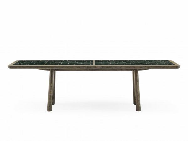 681 Twenty-Five Dining Table - mesa de comedor - madera de fresno y teja verde - De La Espada Atelier - MINIM