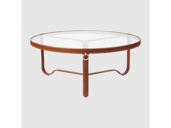 Adnet_CoffeeTable_mesa de centro_cuero marrón y cristal_Gubi_MINIM