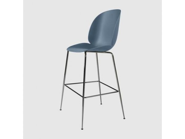 Beetle_Bar Chair_taburete_cromado_asiento azul_GUBI_MINIM