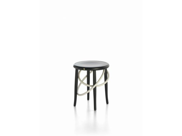 CIRQUE - taburete bajo - blanco y negro - Gebrueder Thonet Vienna - MINIM