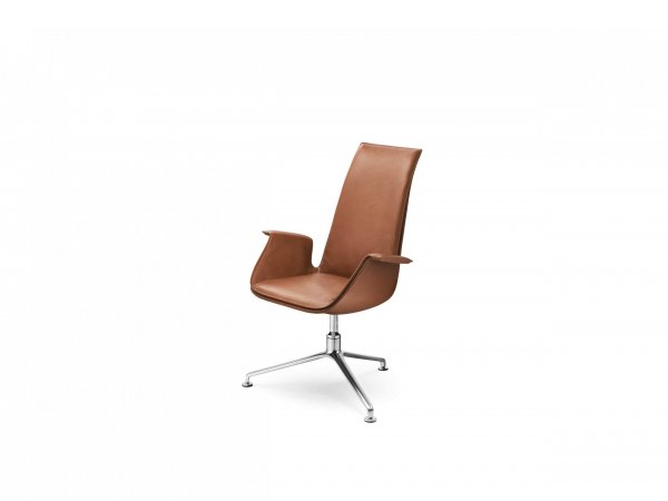FK - silla - butaca oficina - Walter Knoll - MINIM - silla de piel marrón