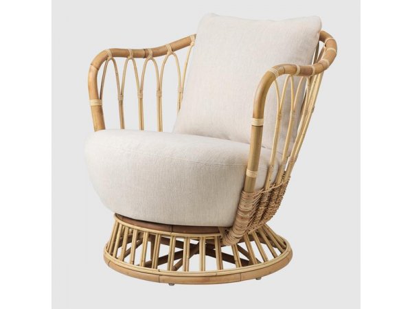 Grace Lounge Chair - butaca de ratán - Gubi - MINIM