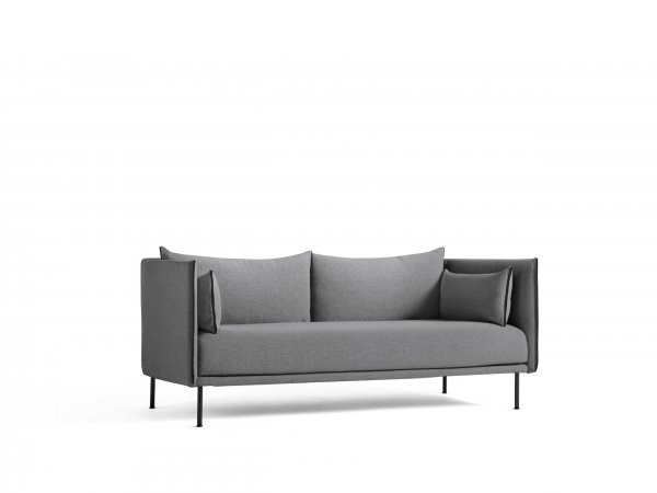 HAY_Sofá Silhouette 2 seater_2 asientos_black steel base_base en acero negro cromado_MINIM Showroom_Madrid_Barcelona