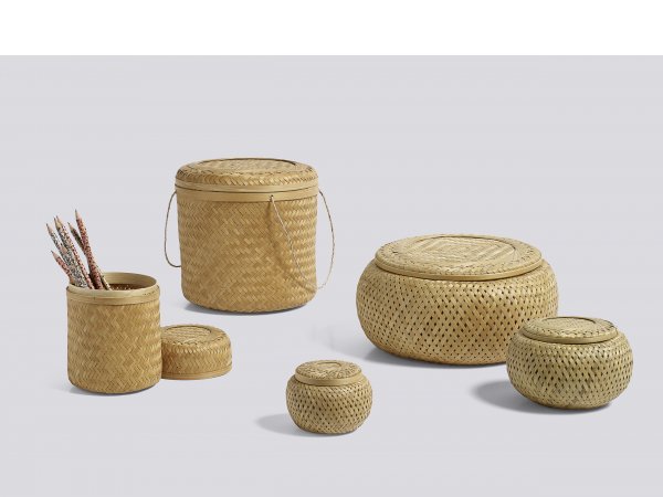 Hay, Bamboo Basket