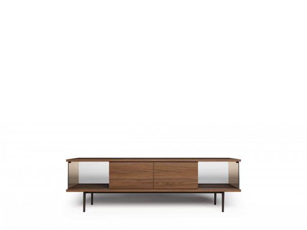 The Farns - consola - Walter Knoll - MINIM - madera y cristal