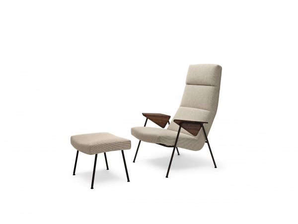 Walter Knoll-Classic_Edition-Votteler_Chair- butaca - blanco + reposapiés - showroom MINIM - Madrid y Barcelona