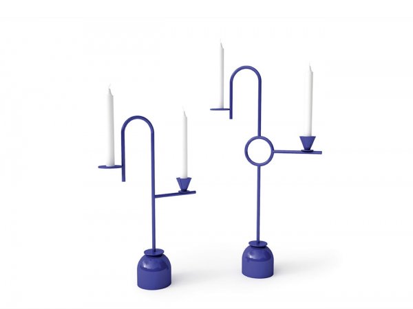 Blue Candleholders, Cappellini