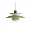 PH 3 1/2 -3 Amber coloured glass pendant, Louis Poulsen