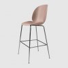 Beetle_Bar Chair_taburete_cromado_tapizado rosa_GUBI_MINIM