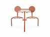 Bistroo - mesa con taburetes incorporados - muebles exterior - extremis - MINIM - mesa teja