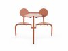 Bistroo - mesa con taburetes incorporados - muebles exterior - extremis - MINIM - mesa teja
