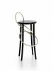 CIRQUE - taburete alto - blanco y negeo - Gebrueder Thonet Vienna - MINIM