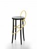 CIRQUE - taburete alto - negro y dorado - Gebrueder Thonet Vienna - MINIM