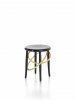 CIRQUE - taburete bajo - negro y dorado - Gebrueder Thonet Vienna - MINIM