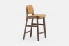 Capo Bar Stool - Neri Hu - De La Espada - MINIM - vista lateral - taburete tapizado mostaza