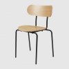 Coco_DiningChair_silla de comedor_estructura en negro y madera de roble _ GUBI _ MINIM