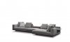 Sofá_connery-Minotti_gris_modulos_mesa auxiliar integrda_MINIM Madrid_MINIM Barcelona