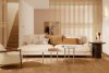 Flaneur_Sofa 3 plazas_varios tapizados_GUBI_MINIM_sofá con reposabrazos_lifestyle sala