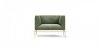 Middleweight _ armchair _ butaca _ estructura dorada _ tapicería verde _ Karakter - MINIM