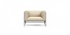 Middleweight _ armchair _ butaca _ estructura negra _ tapicería beige _ Karakter - MINIM