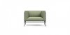 Middleweight _ armchair _ butaca _ estructura negra _ tapicería verde _ Karakter - MINIM