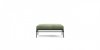 Middleweight_pouf_reposapies_estructura negra_tapicería verde_Karakter - MINIM