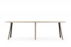 ORI - mesa rectangular alta - La Palma - MINIM - mesa blanca y madera