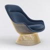 Platner Easy Chair and Ottoman KNOLL MINIM