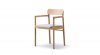 Post chair - silla de comedor - reposabrazos - fredericia - MINIM - asiento tapizado