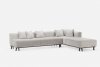 Sofa Eight Armless - Neri&amp;amp;Hu - patas de nogal - sofá gris -chaise lounge -delaespada-MINIM