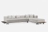 Sofa Eight Armless - Neri&amp;amp;Hu - patas de nogal - sofá gris -mesitas auxiliares -chaise lounge -delaespada-MINIM
