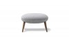 Swoon - Ottoman - reposapies - pouf - fredericia - MINIM - BASE DE MADERA - GRIS CLARO