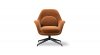 Swoon Lounge Petit - butaca naranja - fredericia - MINIM - base metal