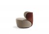 Walter Knoll - Butaca Bao beige y piel marrón - Madrid Barcelona - Showroom MINIM