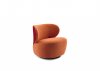 Walter Knoll - Butaca Bao salmón y rojo - Madrid Barcelona - Showroom MINIM