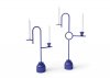 Blue Candleholders, Cappellini