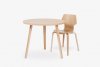 mobles114 - gracia - mesa de comedor redonda - MINIM - madera clara - lifestyle