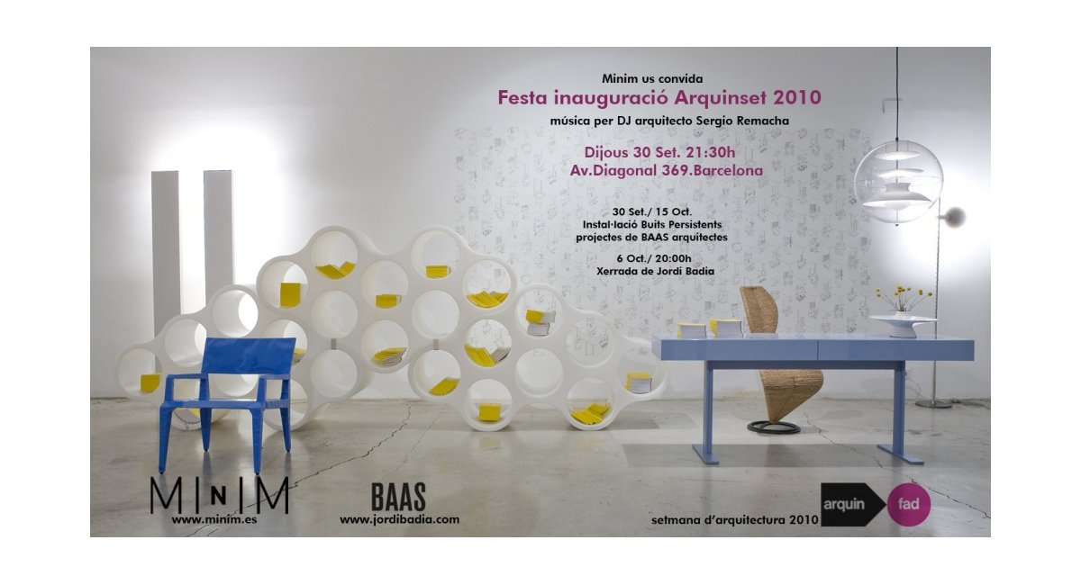 Fiesta inauguración Arquinset 2010 en MINIM
