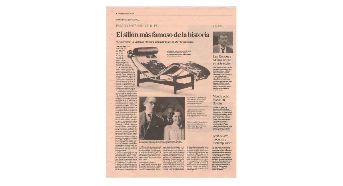 La exposición de Perriand en MINIM en la prensa