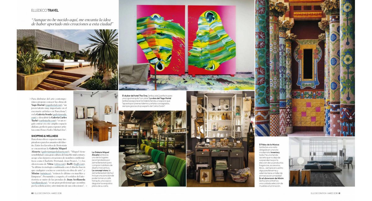 Elle Decoration España Jaime Beriestain MINIM Barcelona