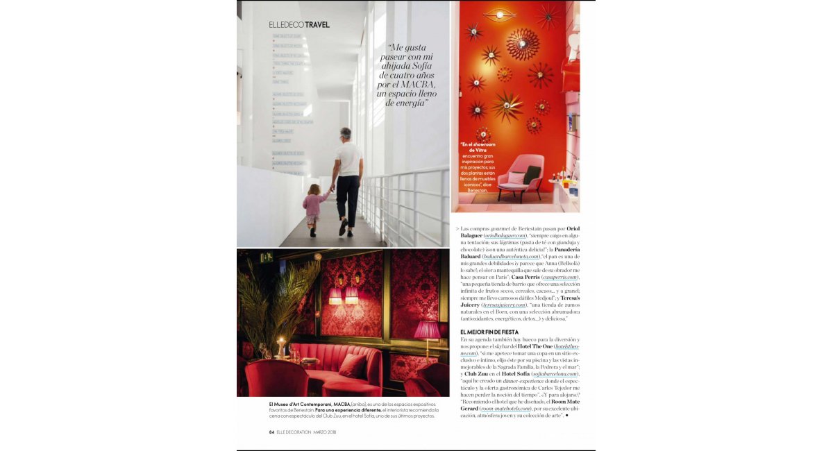 Elle Decoration España Jaime Beriestain MINIM Barcelona
