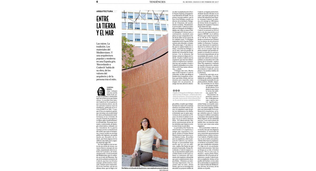 Libro &quot;Recordando a Coderch&quot; MINIM Barcelona