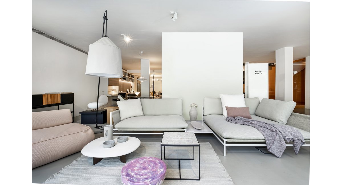 Escaparate MINIM Barcelona Paola Lenti