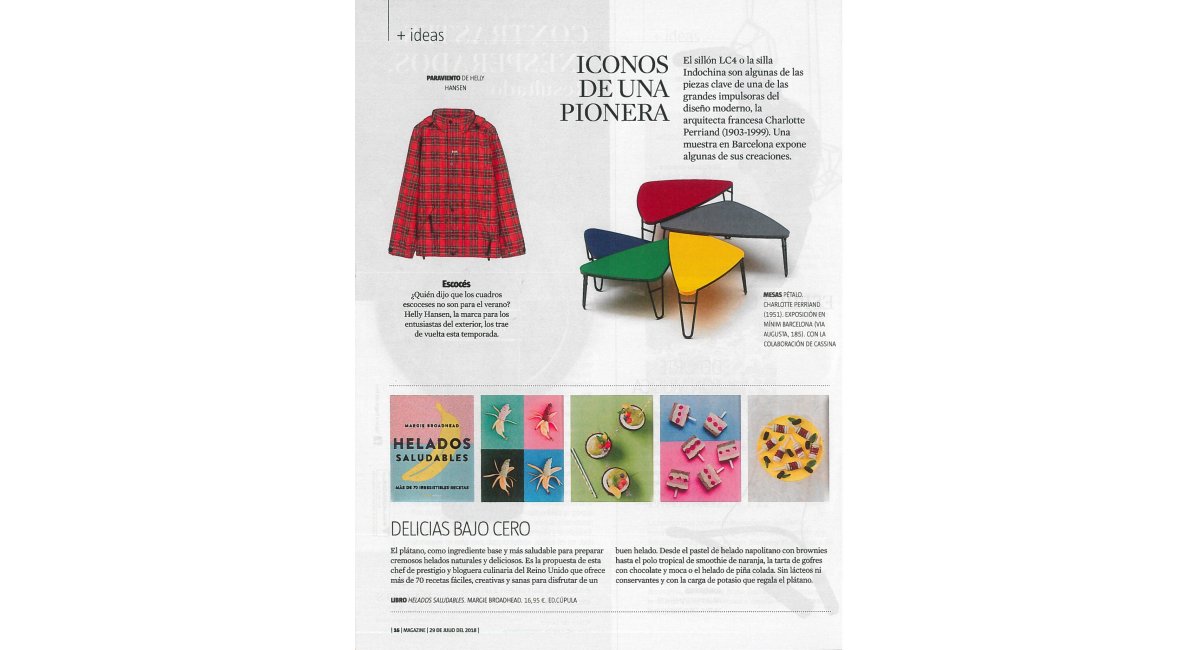 La exposición de Perriand en MINIM en la prensa