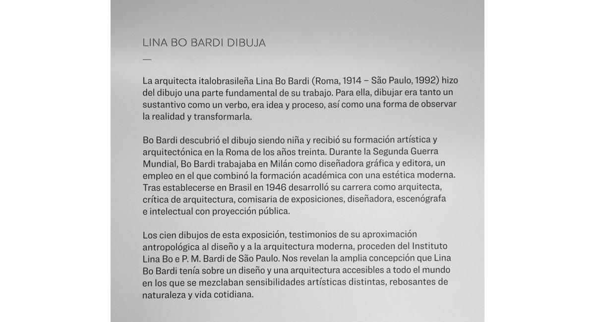 Lina Bo Bardi Dibuixa visita MINIM