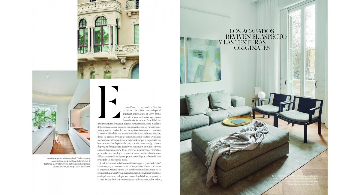 Mobiliario piso modernista MINIM Barcelona