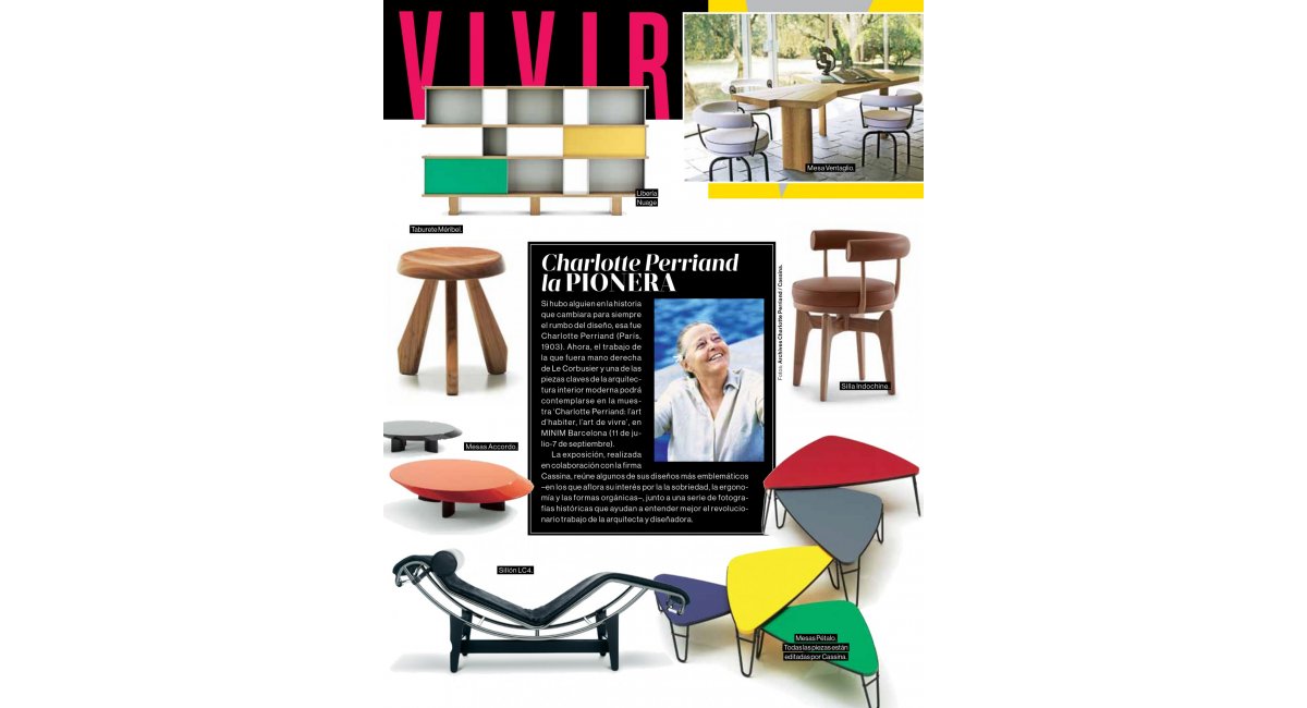 La exposición de Perriand en MINIM en la prensa
